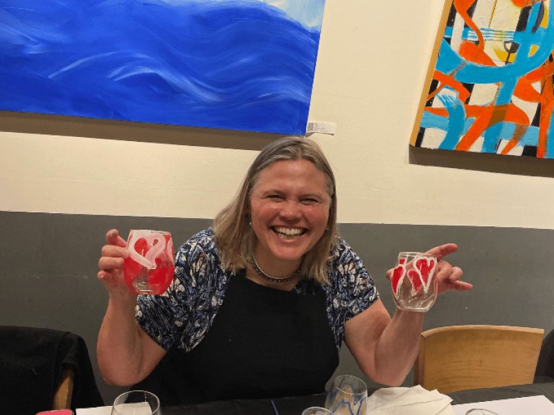 Wine Glass Painting Class – Travels to You! - Gallery image