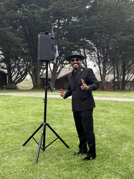 Six-Hour Wedding DJ MC with Ceremony Cocktail and Uplighting - Gallery image