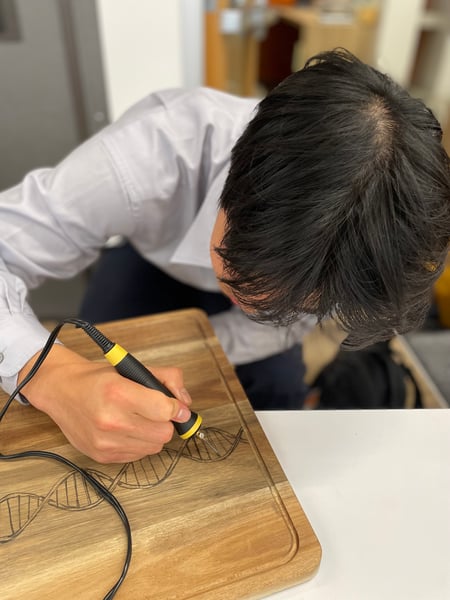 Wood Burning on Cutting Board - Gallery image