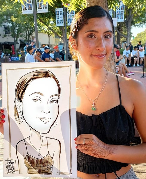 Live Caricature Artist for Birthday and Holiday Party, Take Home - Gallery image