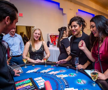 Twenty-One or Bust Private Blackjack Party Rental Package