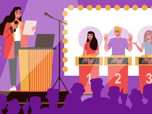Virtual Rapid Fire Trivia virtual team building activity