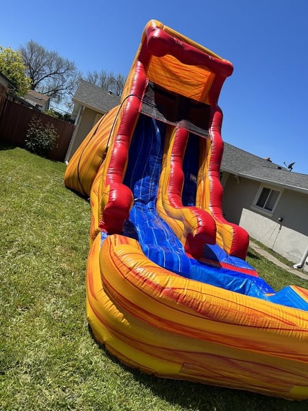 17ft Water Slide Rental — Daily Flamin XL Wet/Dry Booking - Gallery image