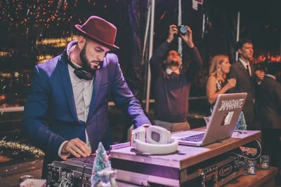 Wedding DJ MC for Ceremony and Reception with Mics and Lights