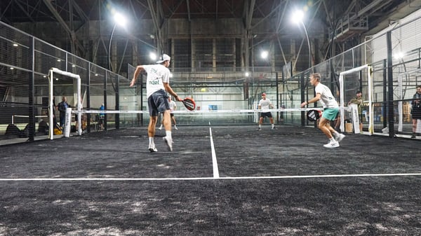 Padel courts and catering combo birthday celebration San Francisco