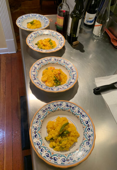 Cooking Class: Saffron-infused Prawn Risotto Team Experience - Gallery image