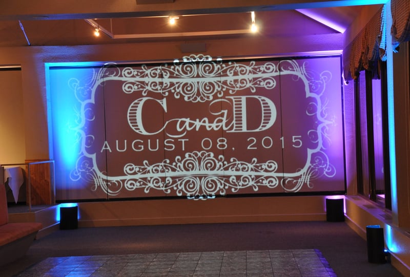 Wedding Monogram Projection (Wall) With Color Changing + Custom - Featured image
