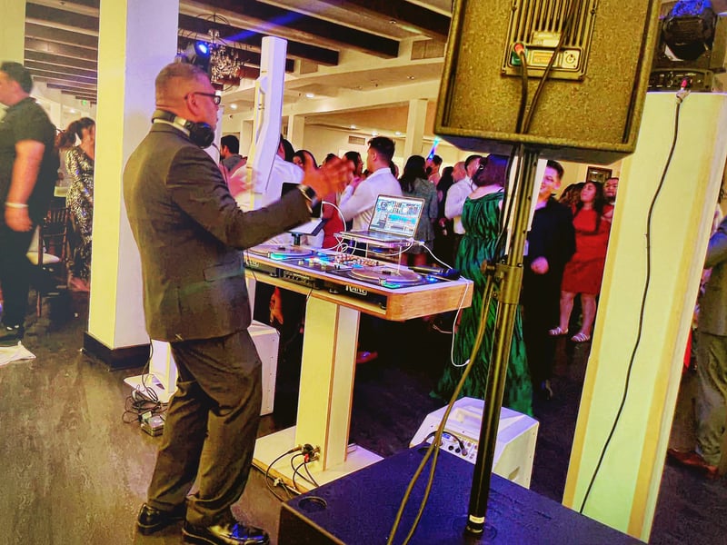 Wedding Reception DJ MC with Photo Booth and Dance Lights - Gallery image