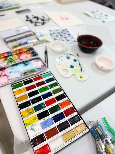 Mother and Daughter Floral Watercolor Workshop with Charcuterie – Experiences in Pleasanton – photo 2