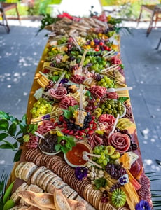 Large Flat Lay Grazing Table for Weddings and Parties