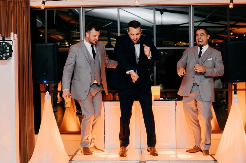 Five-Hour Wedding Reception DJ MC with Dance Floor Lighting - Gallery image