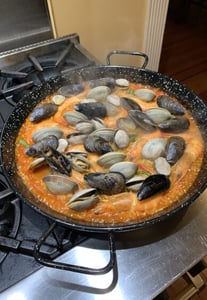 Spanish Culinary Experience: Team Paella Cooking & Conversation