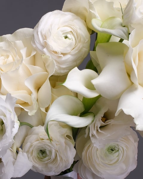 Classic White and Ivory Bridal Bouquet with Calla Lilies - Gallery image