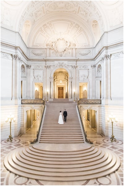 San Francisco City Hall Wedding Photography Weekday Elopement Coverage - Gallery image