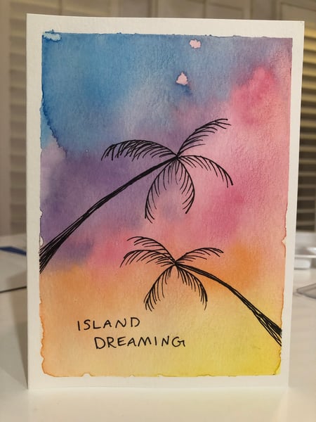 Watercolor Greeting Card Workshop with Postcards to Mail Home - Gallery image