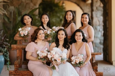On-Location Bridesmaid Makeup Application for the Wedding Day