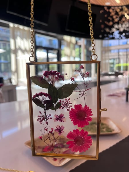 Framed Pressed Flower Art Workshop with a Floating Glass Frame - Gallery image