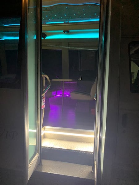 18 Passenger Luxury Limo Bus Luxury Rental for Group Celebrations - Gallery image