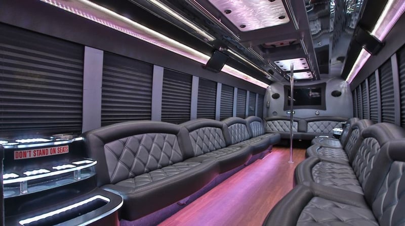 Large Party Bus with Onboard Restroom Rental for Up to 40 Guests - Gallery image
