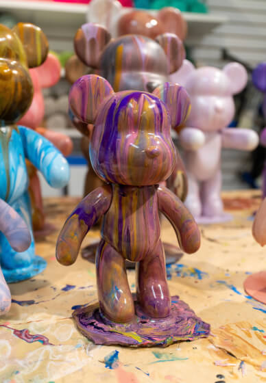 Bearbrick Painting Workshop for Creative Team Building - Gallery image