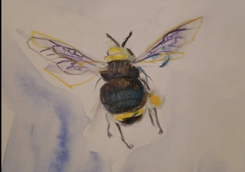 Bees and Blooms Watercolor Painting Class for Teams and Friends - Featured image