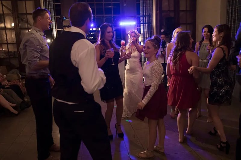 Wedding Reception DJ MC with Sound and Dance Floor Lights - Gallery image