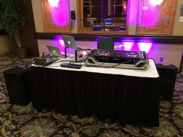 Wedding DJ and Live MC Services with Dance Floor Lighting - Anniversary - Featured image