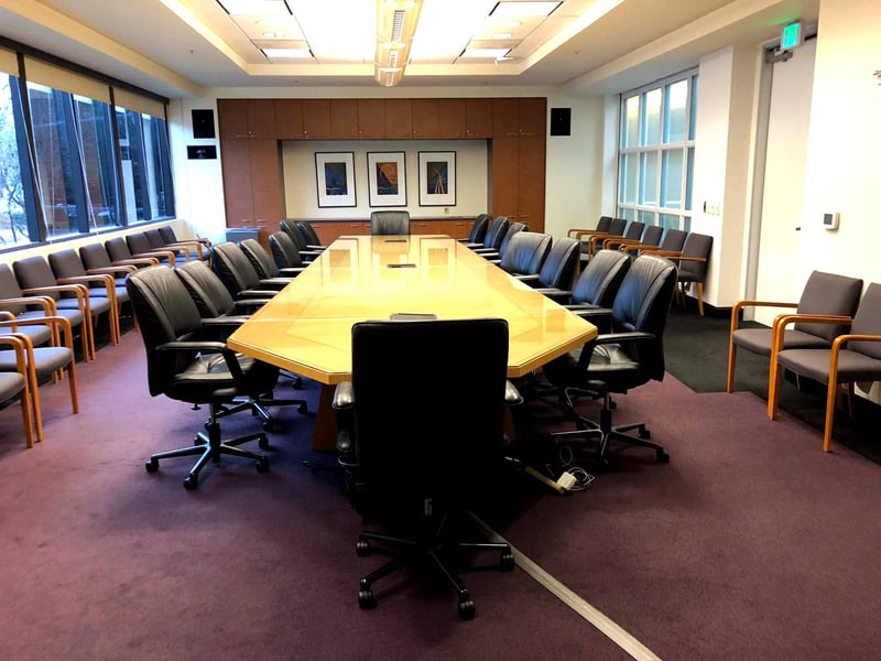 Spacious Boardroom with Projector for Up to 10 Guests, 500 Sq Ft - Featured image