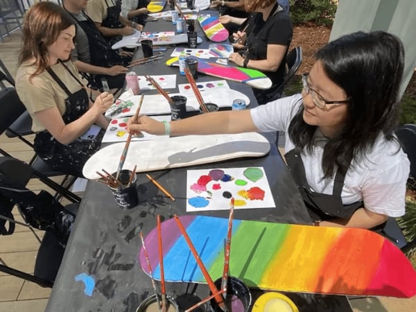 Virtual Skateboard Art Workshop - A Creative Experience on Wheels - Team Building - Featured image