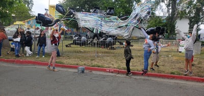 Giant Bubble Show for Kids Birthday Parties and Family Festivals