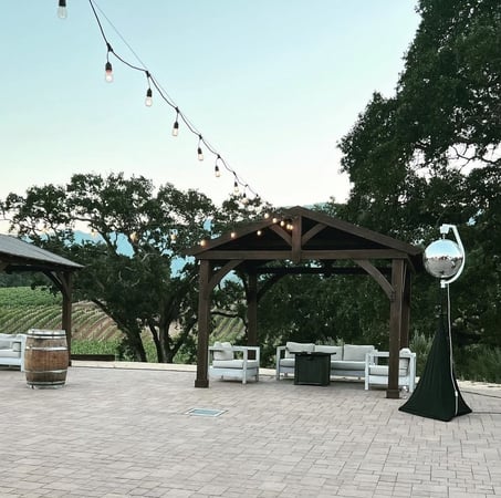 Large Event Lighting — 36 Uplights, Indoor + Garden - Anniversary - Featured image