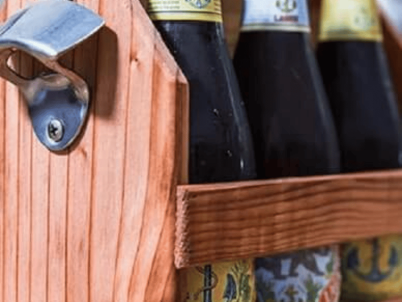 Redwood Beer Caddy Workshop – Build Six-Pack Carrier - Gallery image