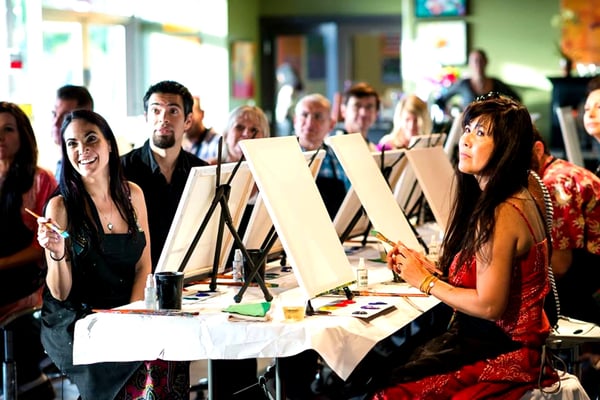 Creative Meeting Space with Sound System for 49 Seated Guests - Anniversary in San Mateo - Featured image