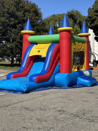 Basic Castle 4-in-1 Dry Combo Bounce House Rental Daily - Anniversary - Featured image