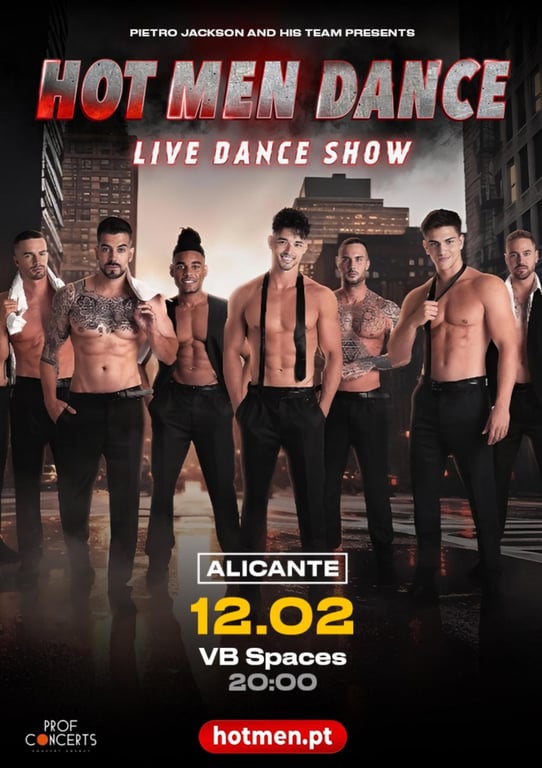 Hot Men Dance — un espectáculo masculino extraordinario