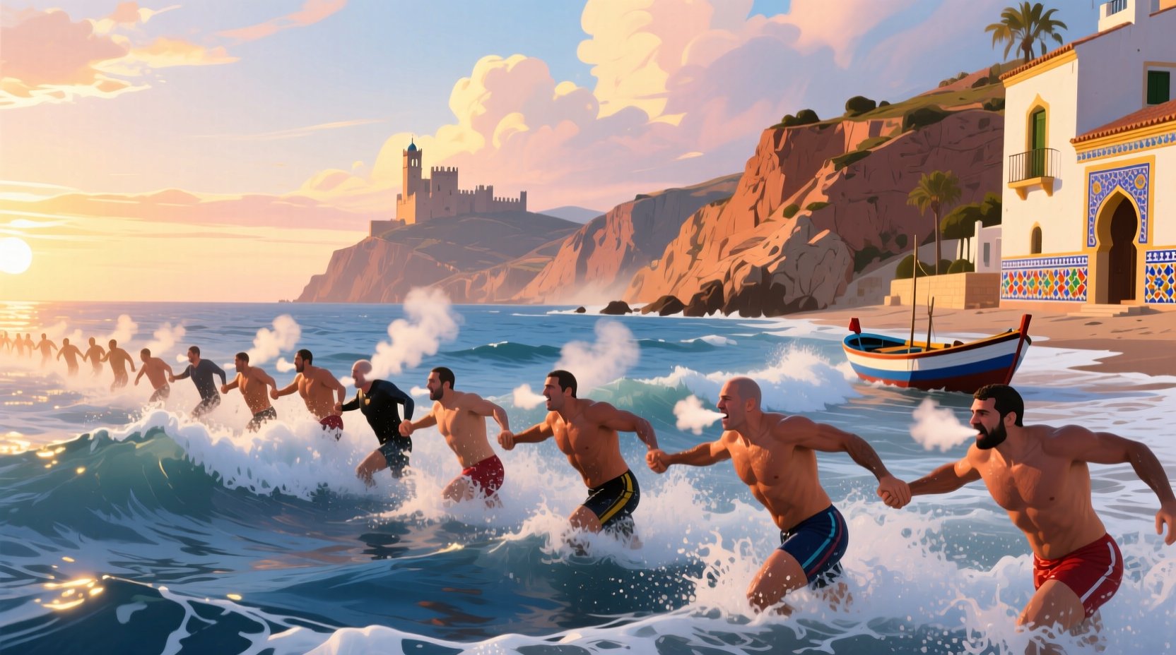 Nado Tradicional de Navidad en Alicante: un reto al frío y un acto de solidaridad