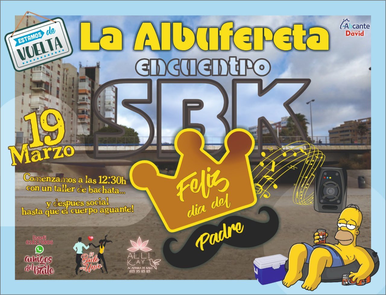 Baile y fiesta en el nuevo puente de La Albufereta: Encuentro abierto de SBK