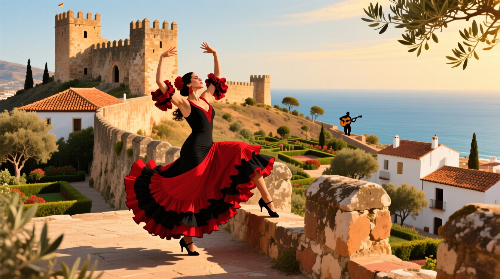 Flamenco at the Castle of Santa Bárbara!