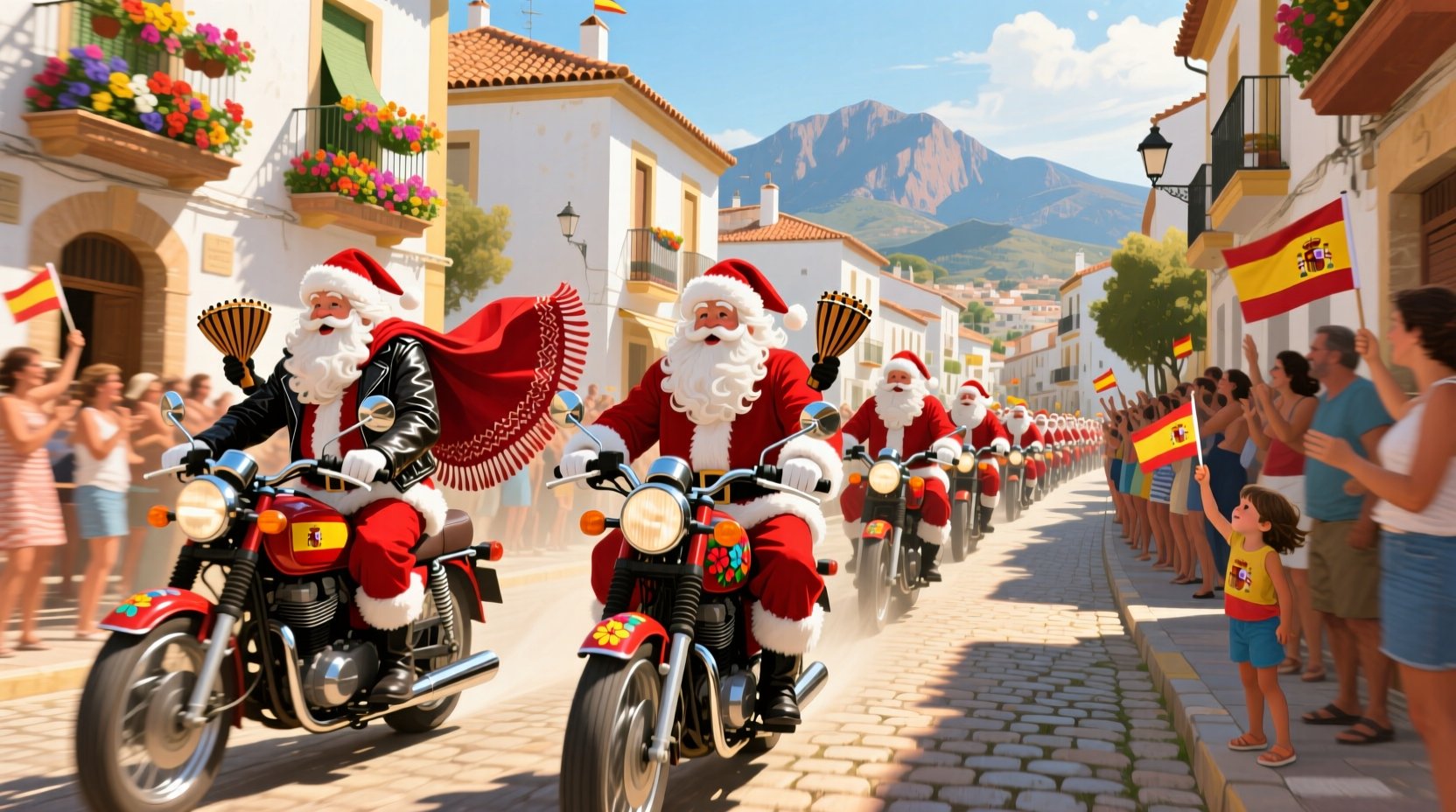 Este sábado, Alicante se convierte en una ciudad de Papá Noeles en motocicleta