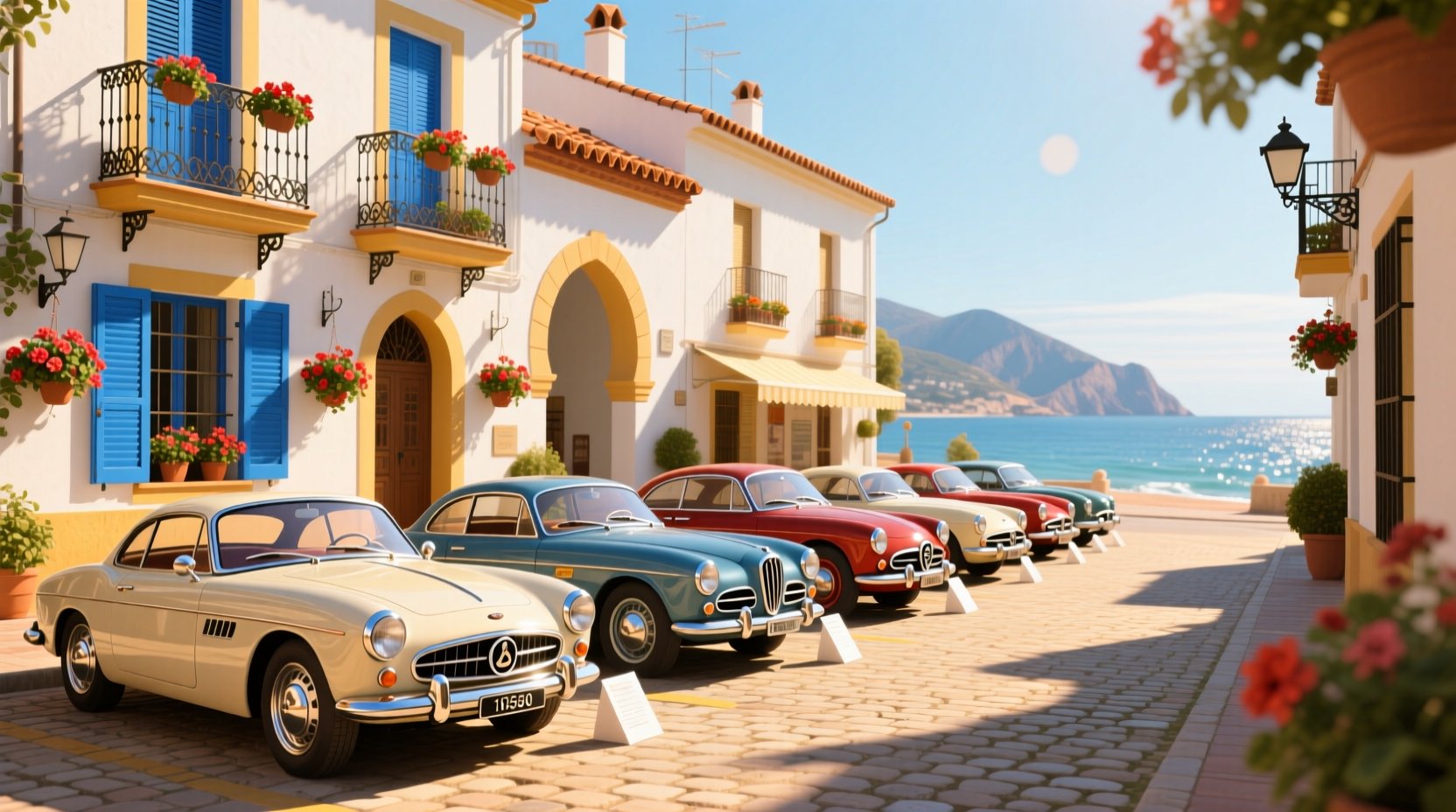 Выставка классических и уникальных автомобилей в Эль-Кампельо