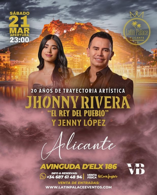 Jhonny Rivera en Concierto en Alicante