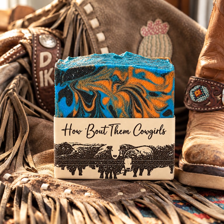 How 'Bout Them Cowgirls handmade tallow soap by Cedar Creek