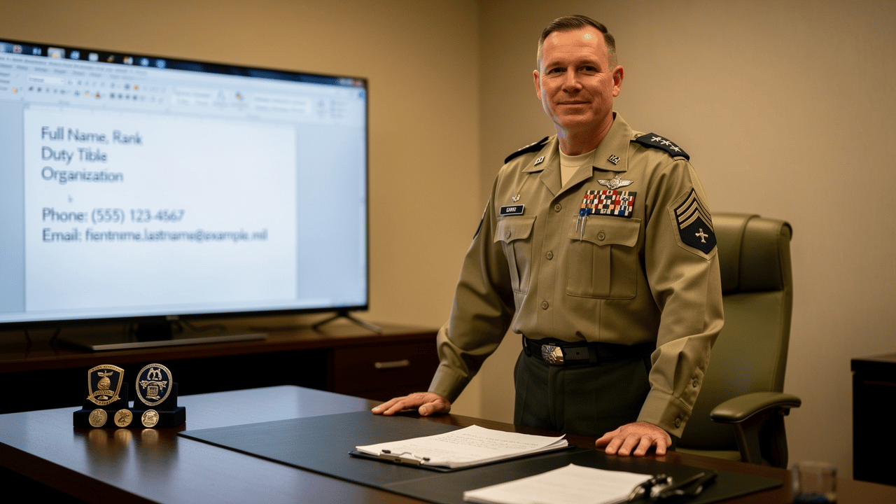 Best Practices for Crafting Effective Military Email Signatures