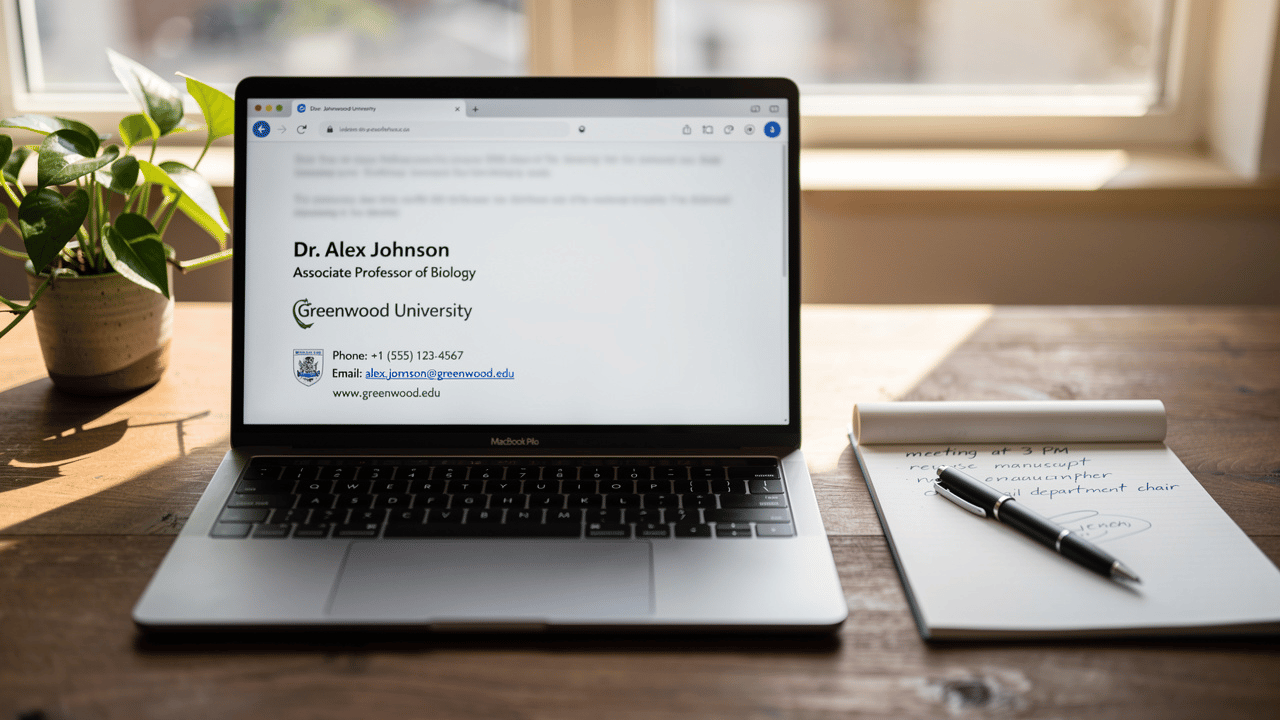 Best Practices for a Professional Doctoral Student Email Signature