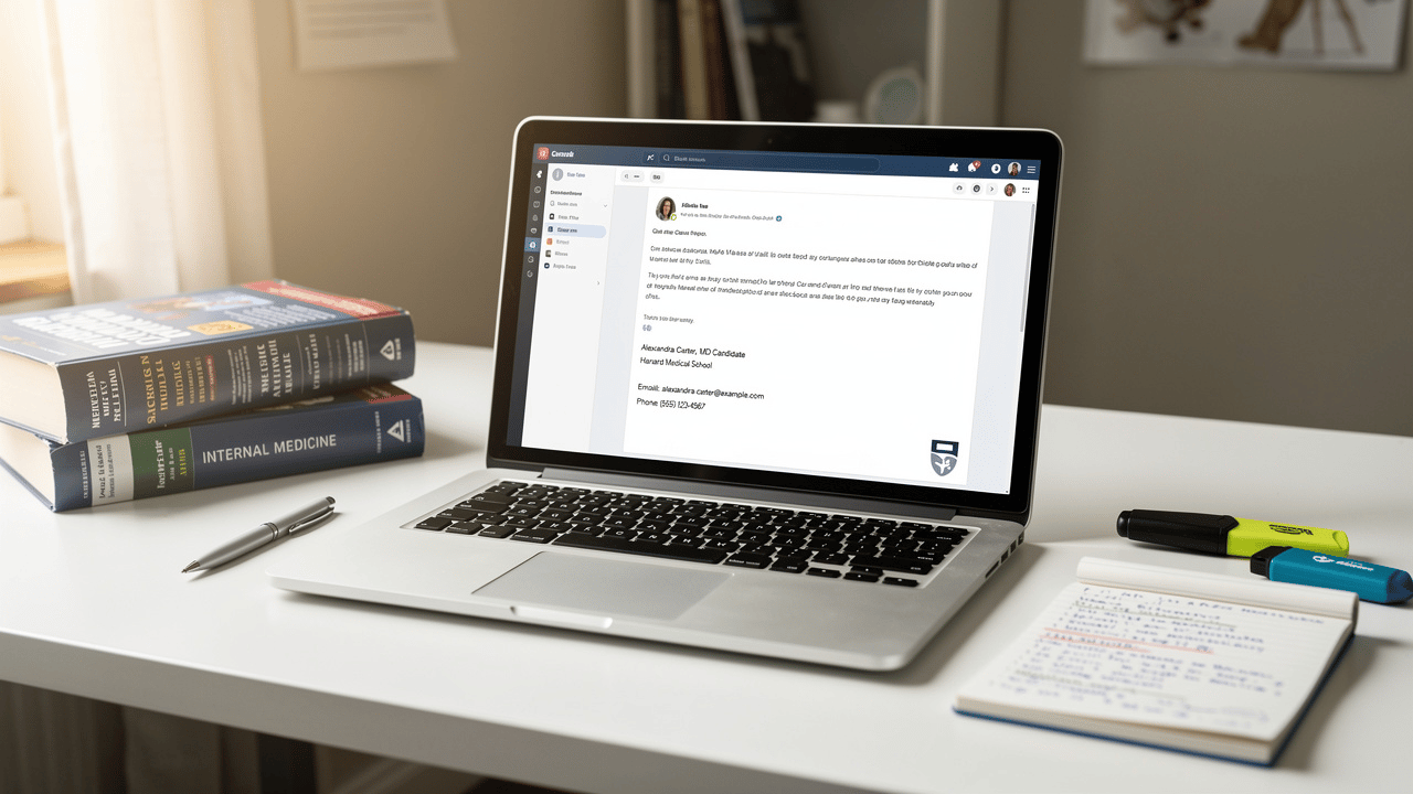 Best Practices for an Effective MD Candidate Email Signature