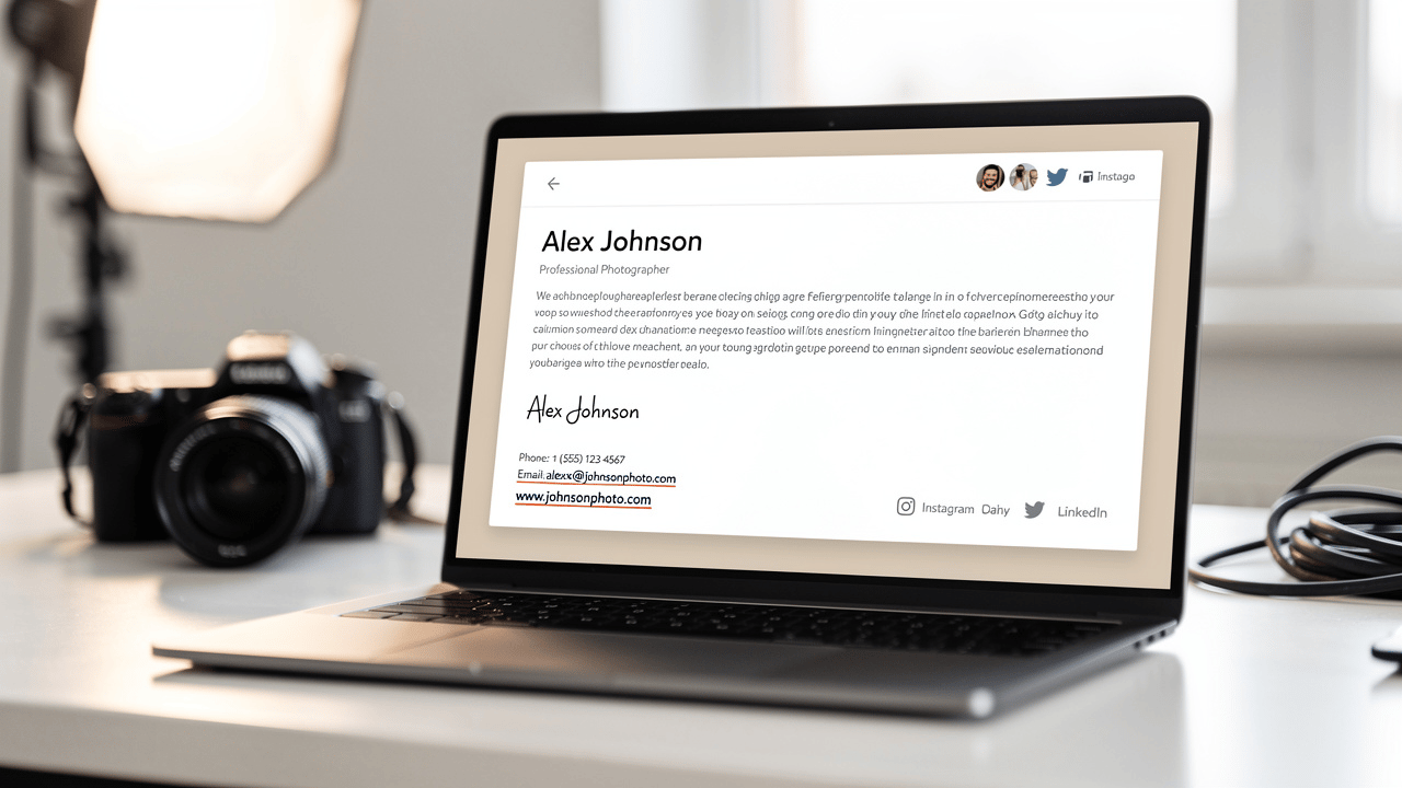 Best Practices for an Effective Photographer Email Signature
