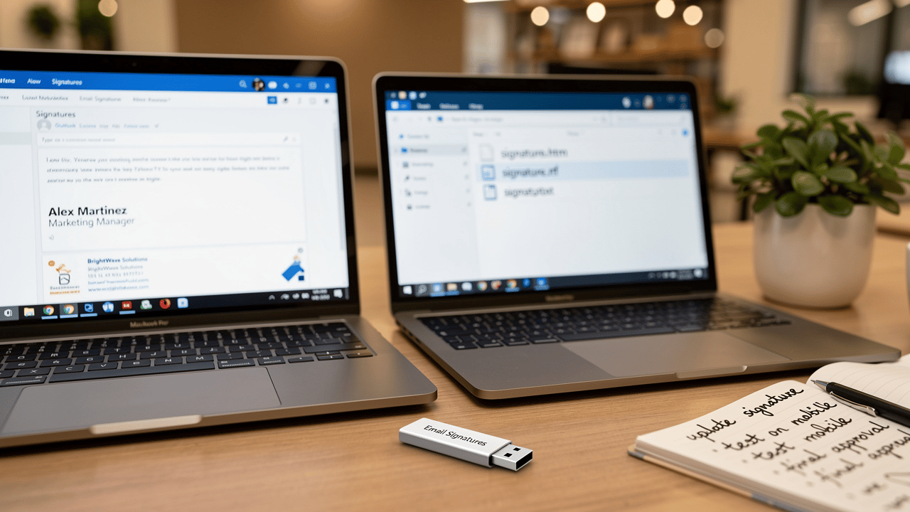 How to Transfer Your Outlook Signature in 4 Simple Steps