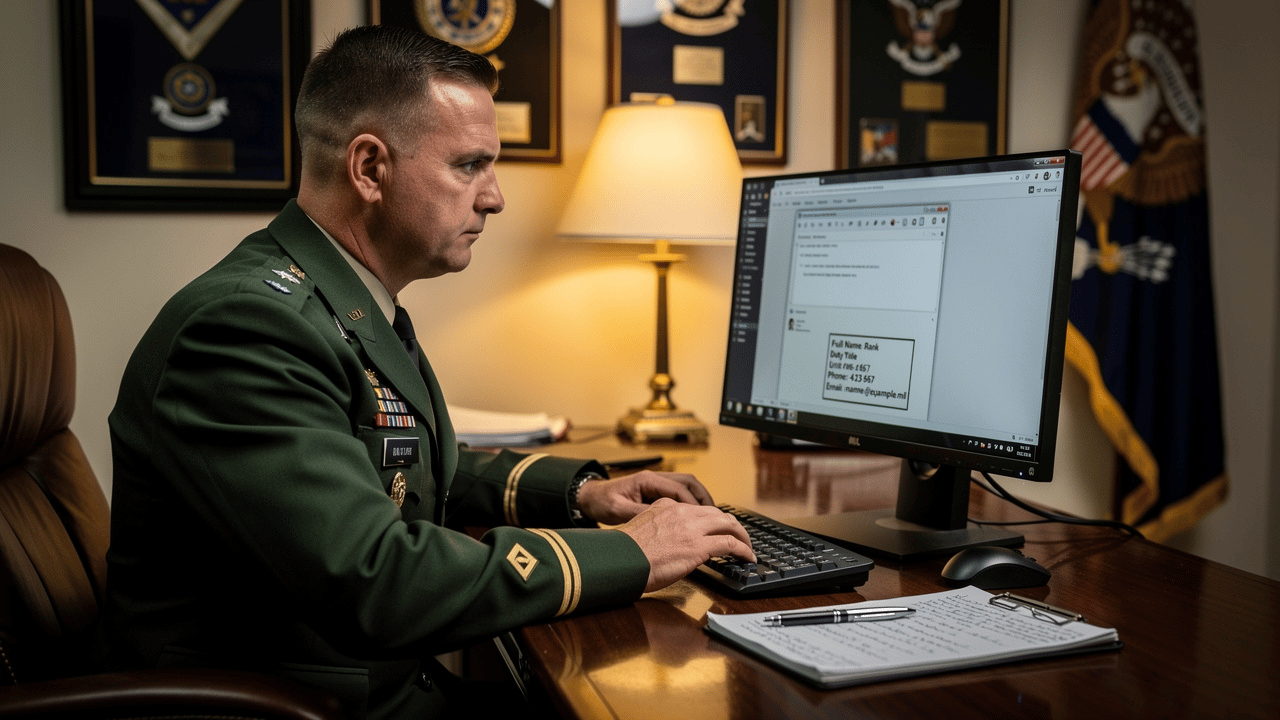 4 Best Practices for Crafting an Army Email Signature Block