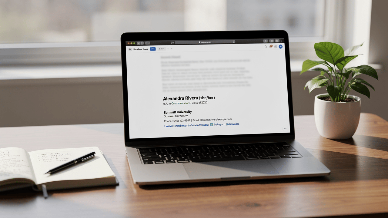 Crafting a Professional Email Signature for Students: Key Practices
