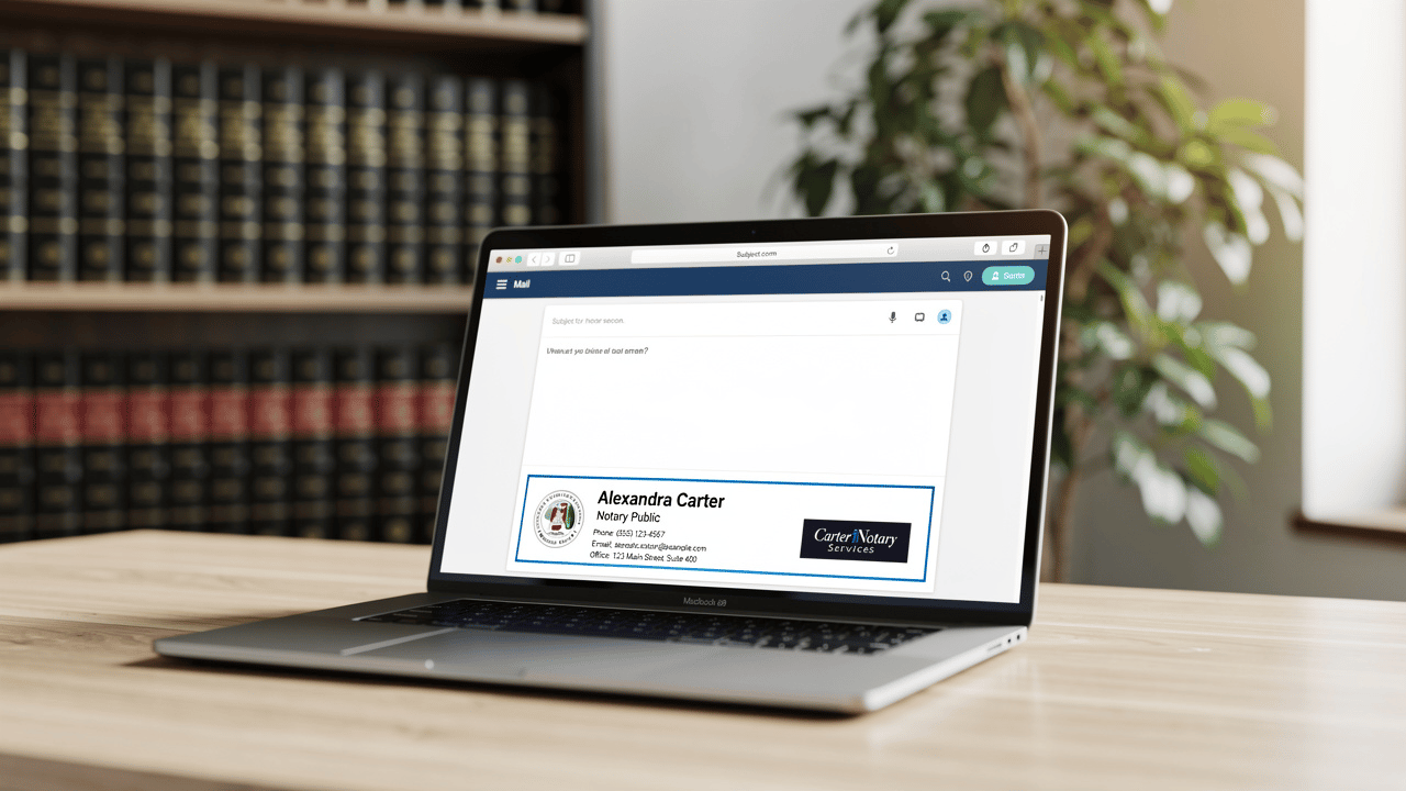 Best Practices for Crafting a Notary Email Signature Example